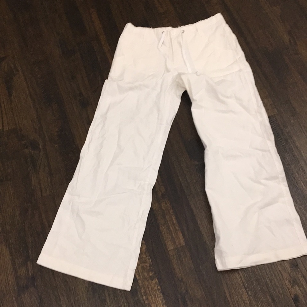 Off white linen pants